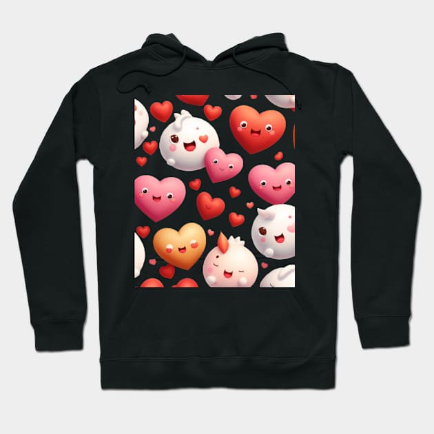 Valentines Day Pattern 2023 Hoodie by Wolf77